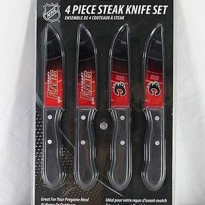 NHL 4 Piece Steak Stainless Steel Knife Set Calgar